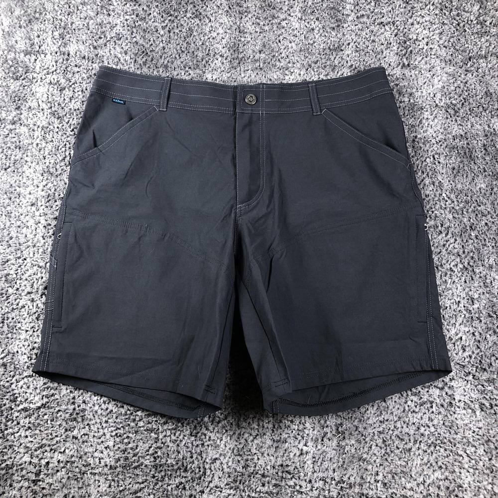 Kuhl‎ Shorts Mens 38 Gray Softshell 9" Inseam Hiking Quick Dry Stretch Outdoor